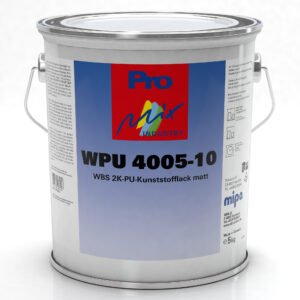 Mipa WPU 4005-10 5 kg net WBS 2K PU plastic paint, matt, various colours, grade I
