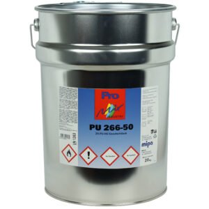 Mipa PU 266-50 20 kg net 2K-PU-HS single-coat paint, semi-gloss, various colours, grade I
