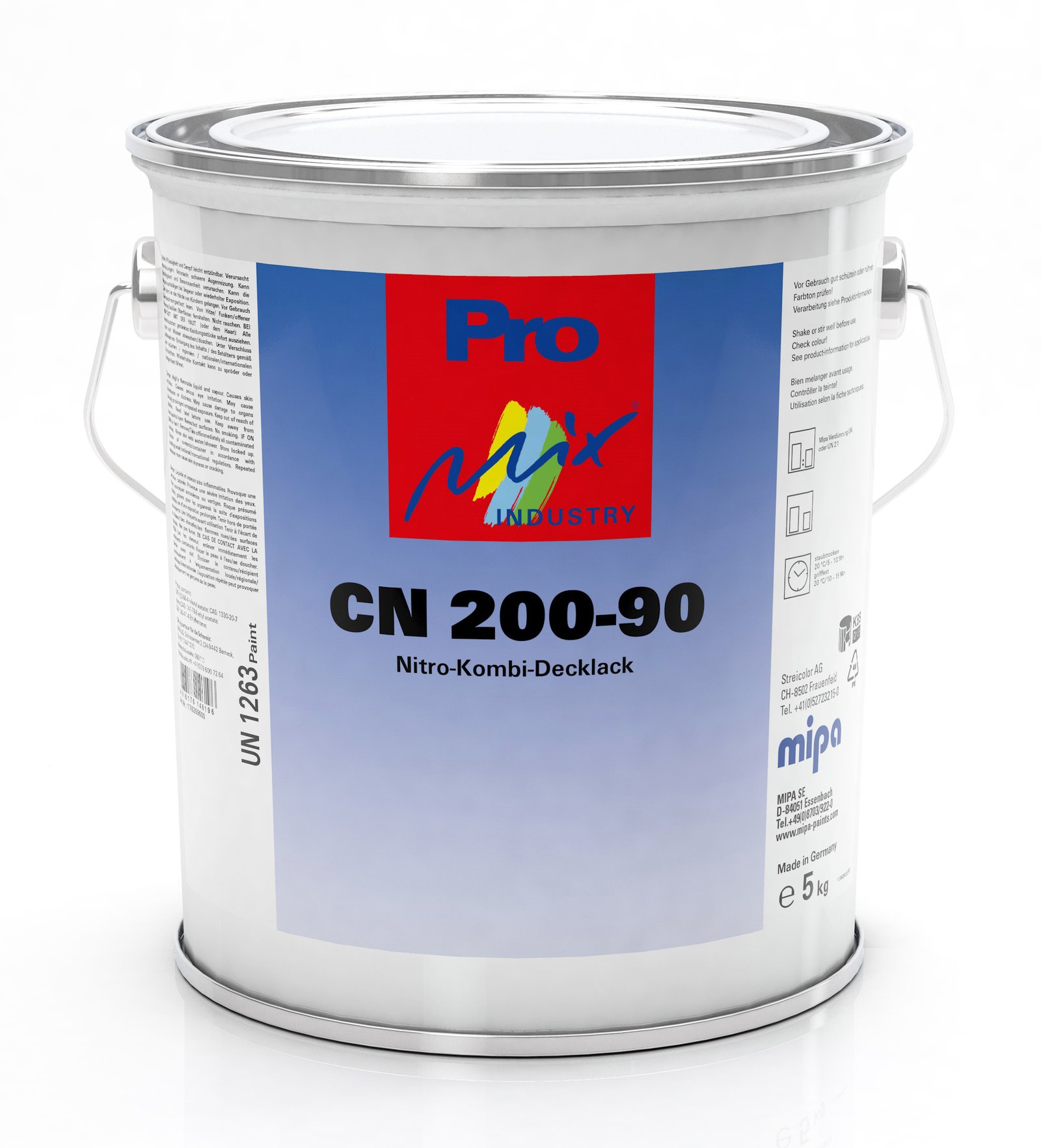 Mipa CN 200-90 net Nitro combination top coat glossy special colour shade size I