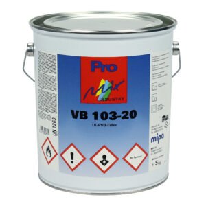 Mipa VB 103-20 5 kg 1K PVB filler, various colours, size II