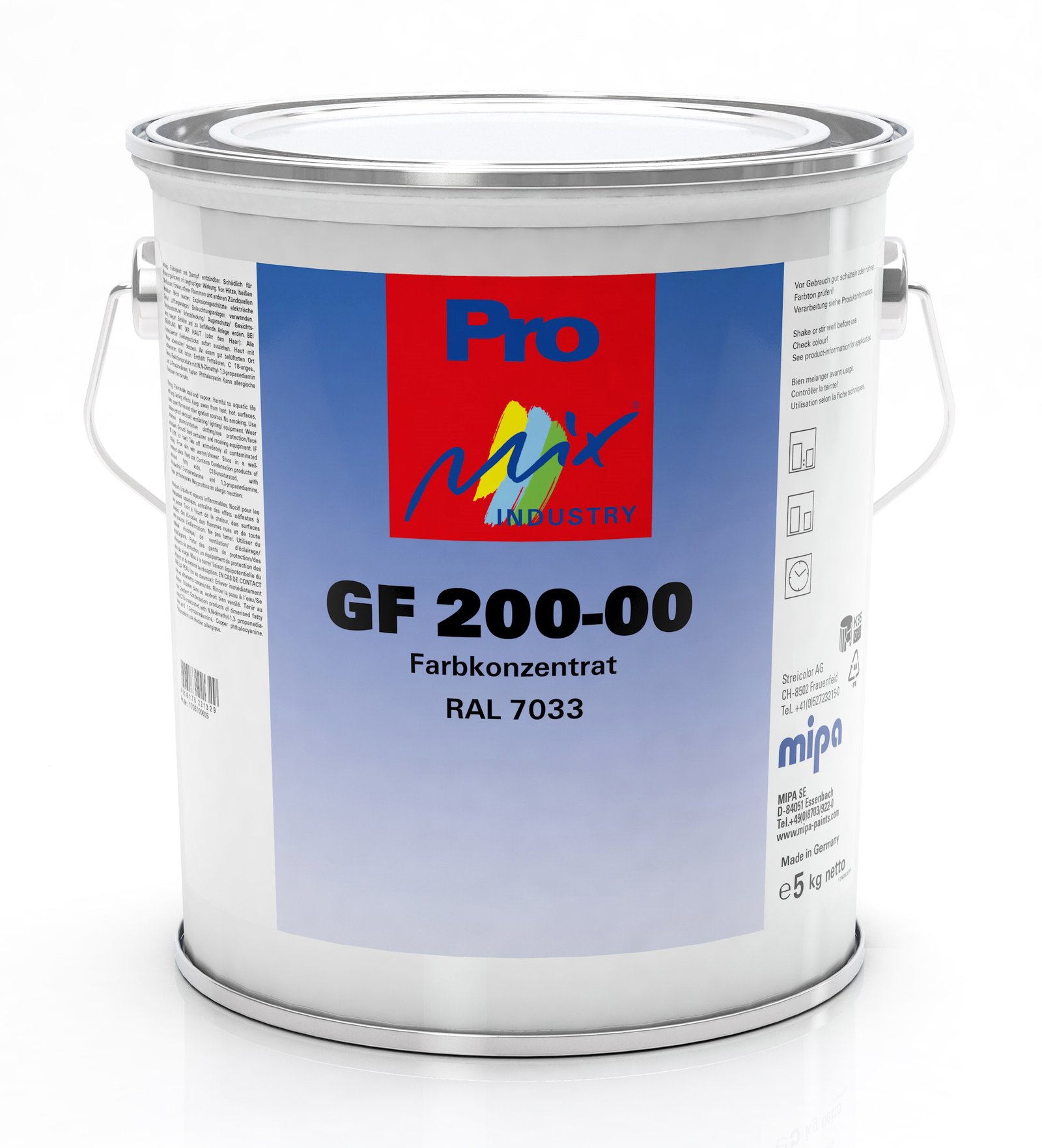 Mipa GF 200-00 5 kg net Colour concentrate, various shades, grade I
