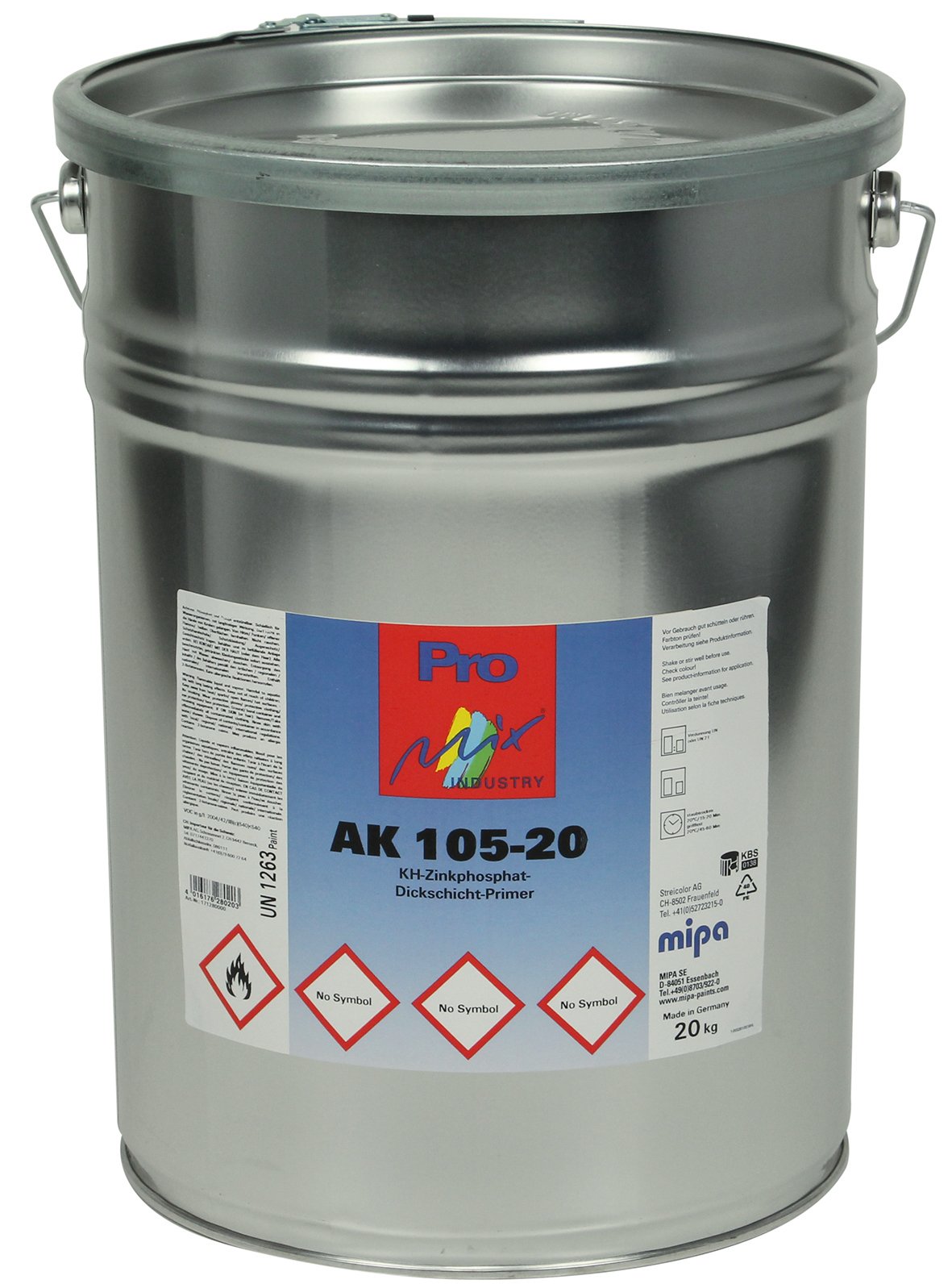 Pro Mix Industry AK 105-20 KH Zinc Phosphate Thick Film Primer Basic Pack. 25 kg (Mipa)