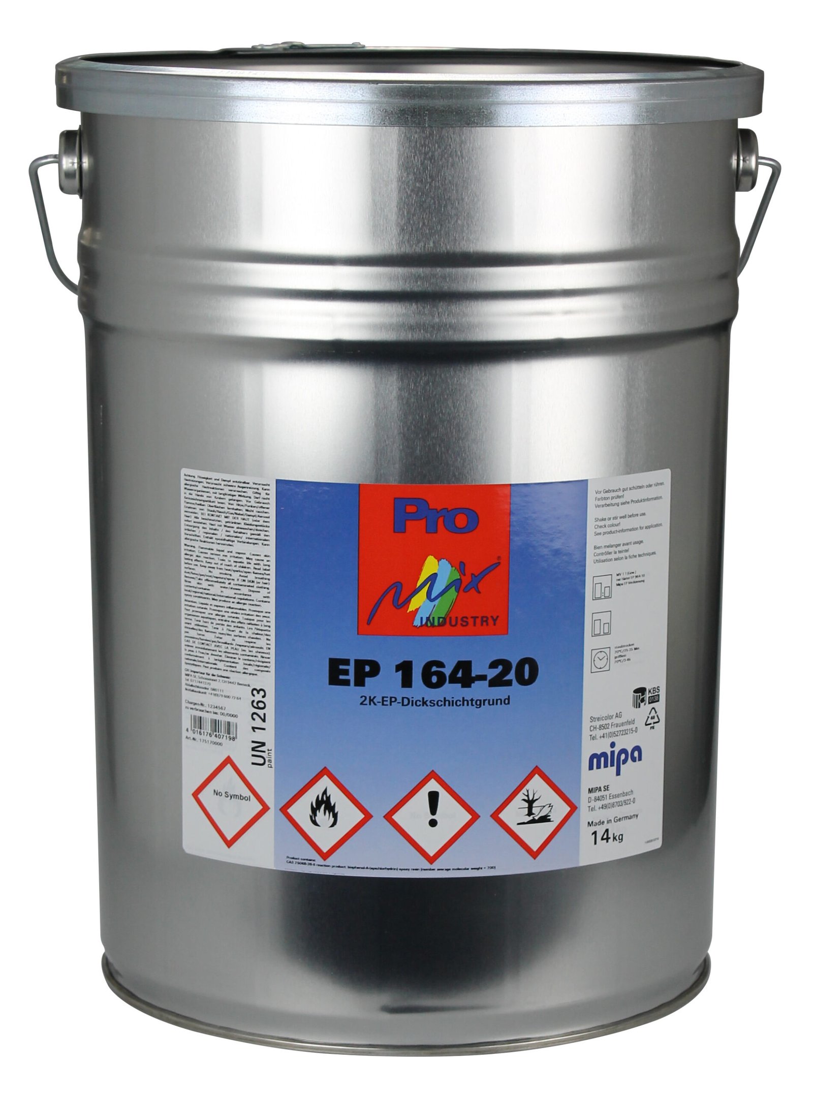 Pro Mix Industry EP 164-20 2K-EP thick-layer primer basic pack. 14 kg (Mipa)