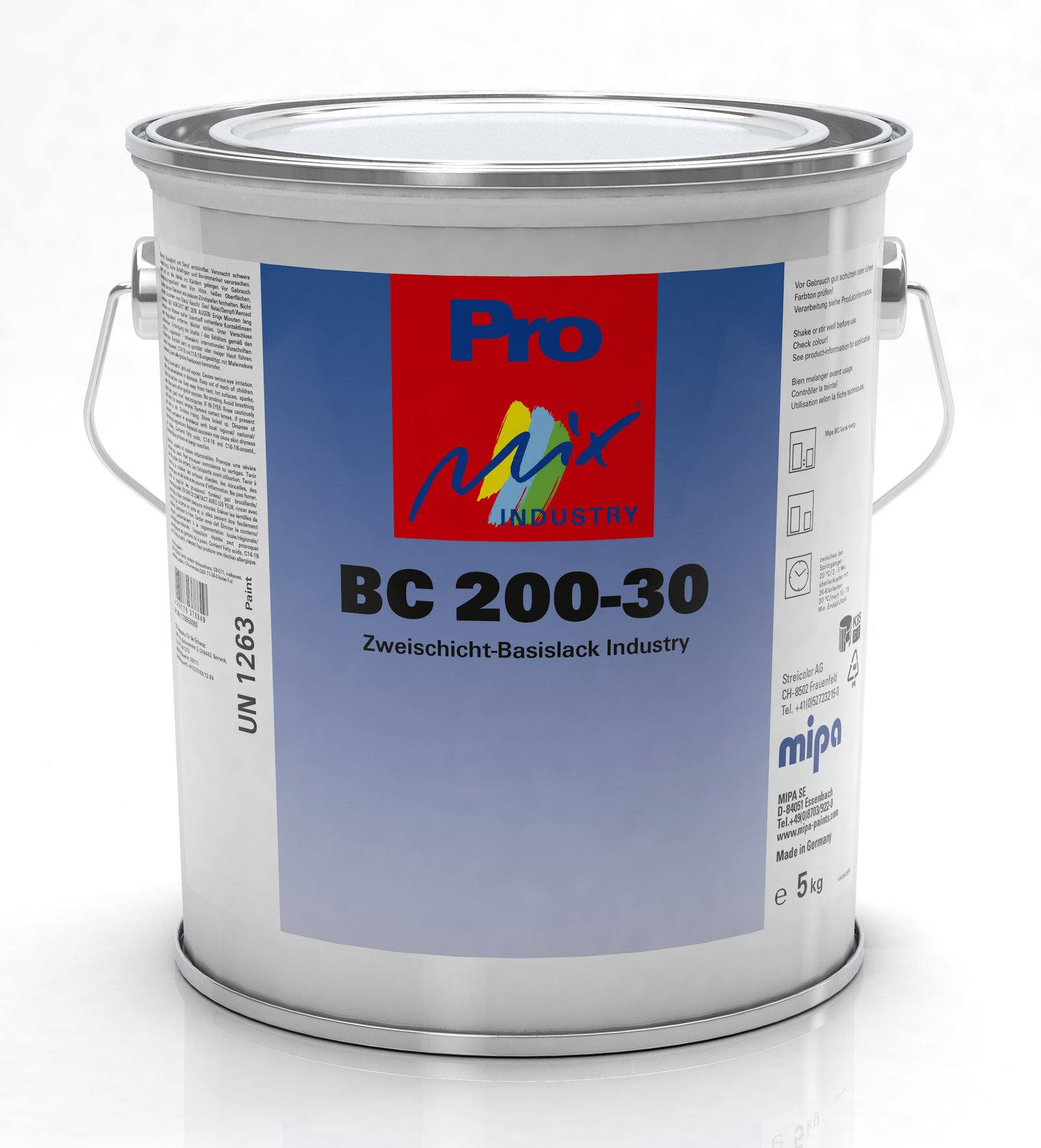 Pro Mix Industry BC 200-30 Two-coat base coat Industry Basic Pack. 5 kg (Mipa)