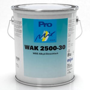 Mipa WAK 2500-30 5 kg net WBS Alkyd paint, silk matt, various colours, grade I