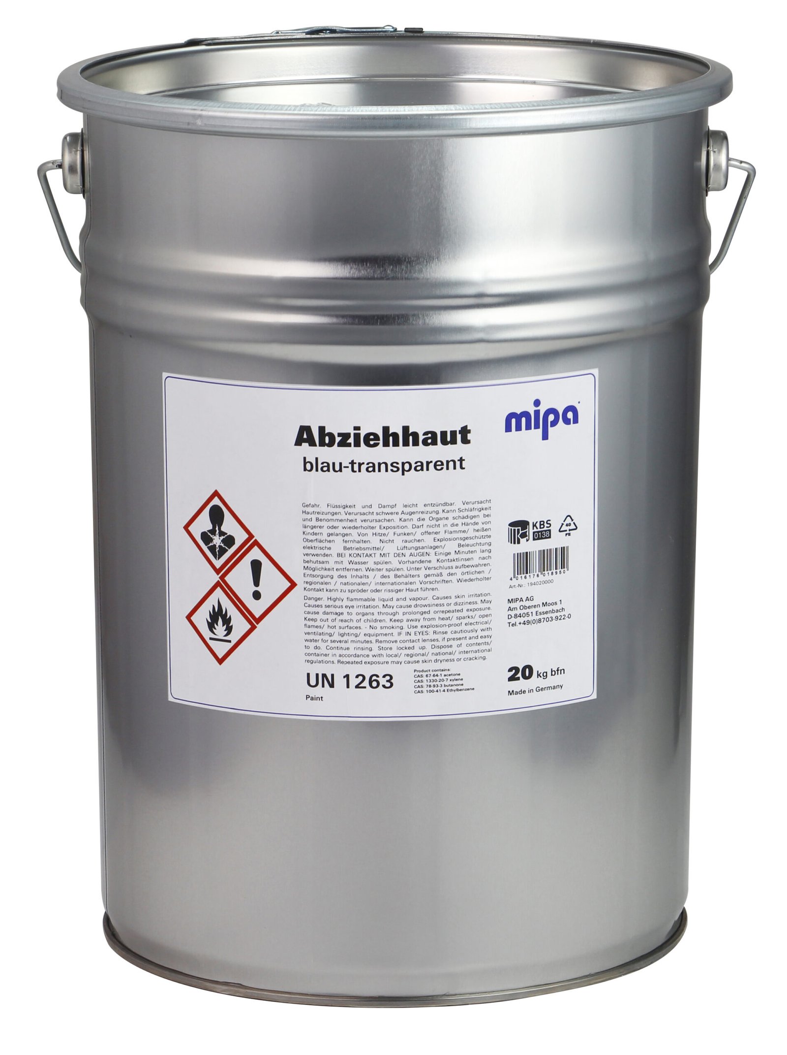 Mipa skin remover 20 kg bfn Blue-transparent