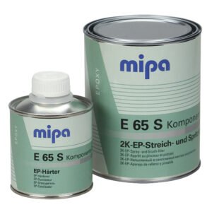 Mipa E 65 S 1.5 kg set 2K-EP brush and spray filler grey incl. hardener
