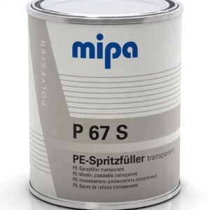 Mipa P 67 S 1 kg PE spray filler, transparent, incl. hardener MEKP