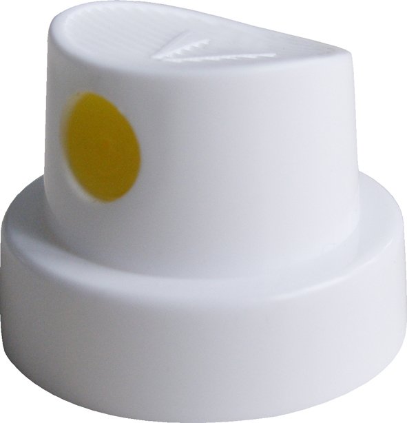 Spray head round nozzle white/yellow 10-piece pack (Mipa)