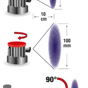 Vario spray head for use with Mipa 2K Spray + Universal Prefilled Spray HPHC