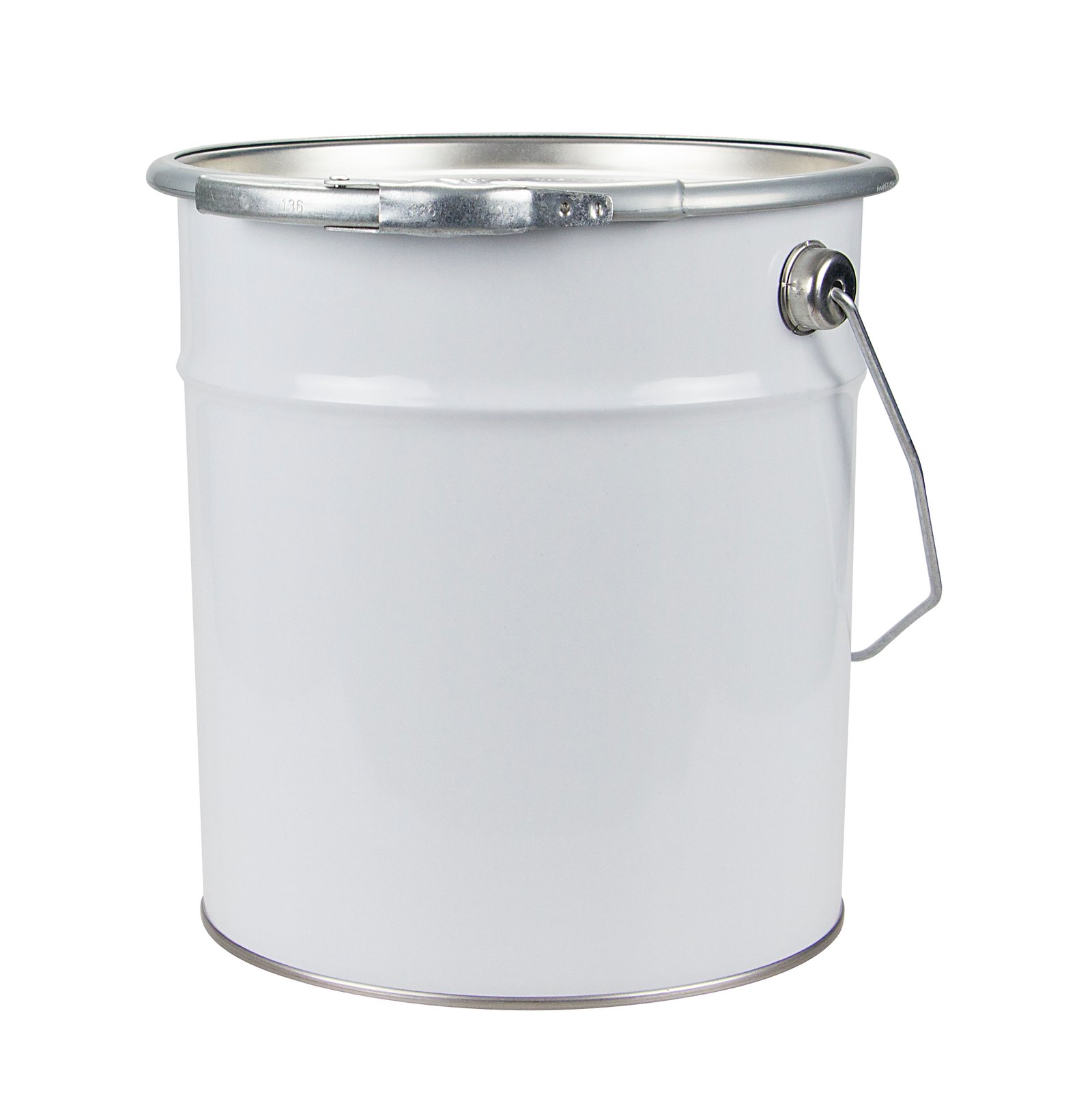 Empty bucket 5 l with lid blank on both sides (20 pcs/carton), 12 cartons/pallet (Mipa)