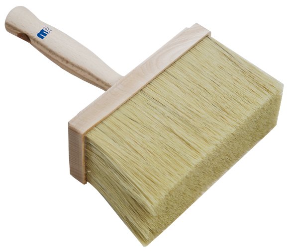 MP Professional Ceiling Brush Size 7 x 17 cm, light bristle mixture, wooden body, wooden handle (Mipa)