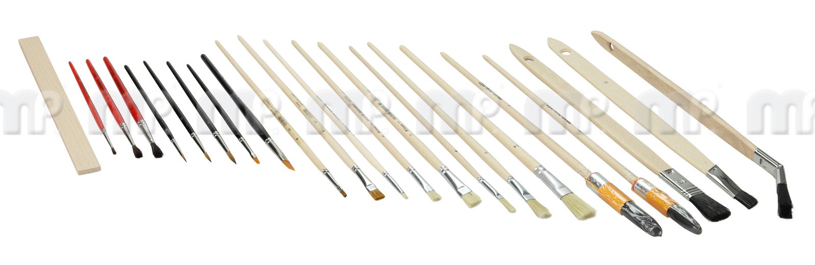Trainee brush set, 22 pieces (Mipa)