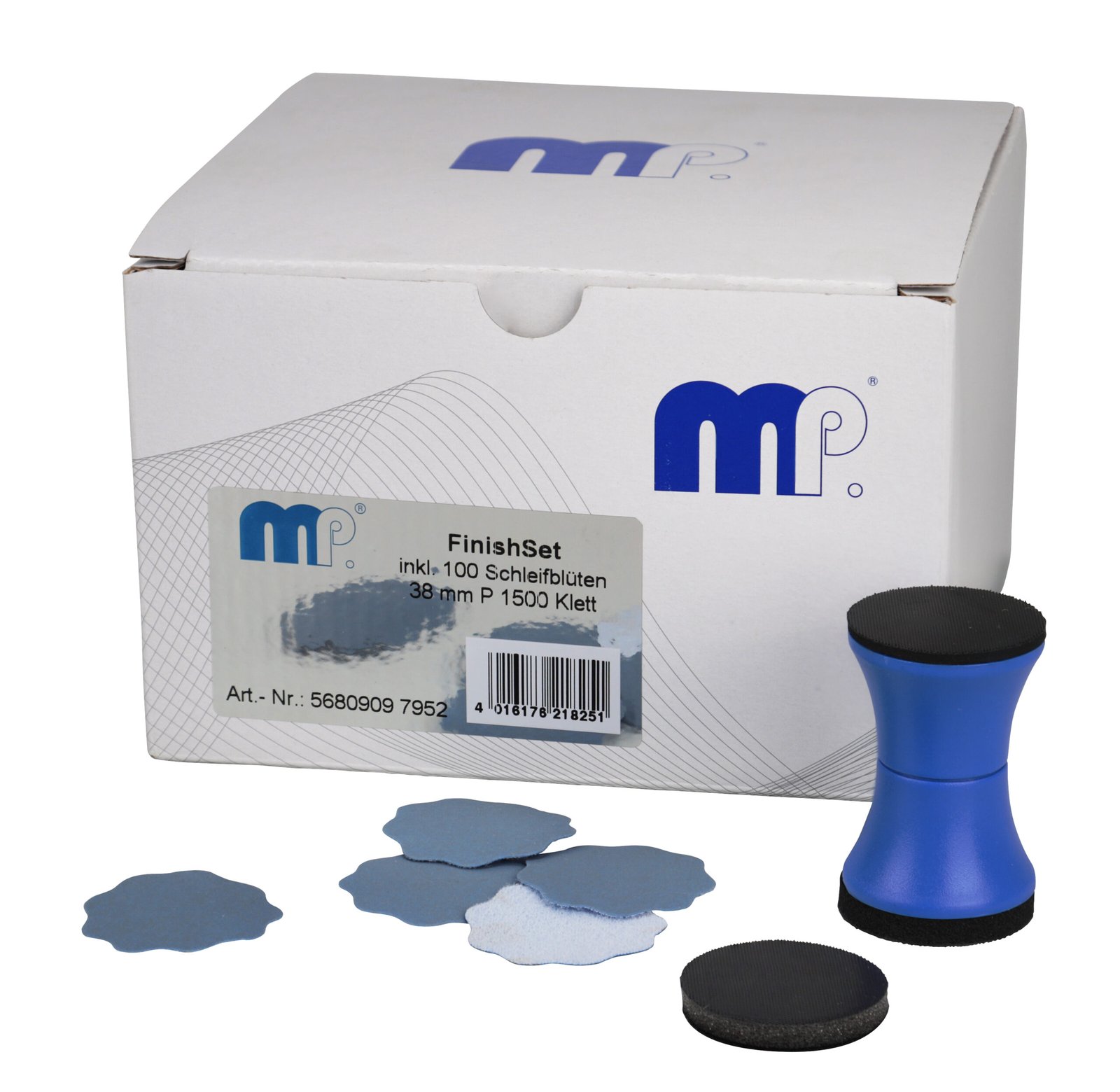 MP FinishSet incl. 100 sanding discs 38 mm P 1500 Velcro (Mipa)