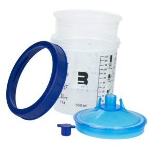 MP PCS 190µ PaintCupSystem 50 cups, 50 lids, 1 outer cup (Mipa)